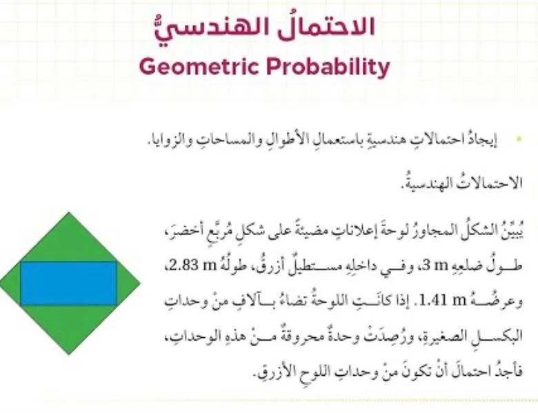 صورة: الاحتمال الهندسي